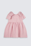 Hailey Bow Dress Pink – On Model