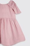 Hailey Bow Dress Pink – On Model