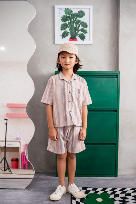 Tiko Set Stripe Brown