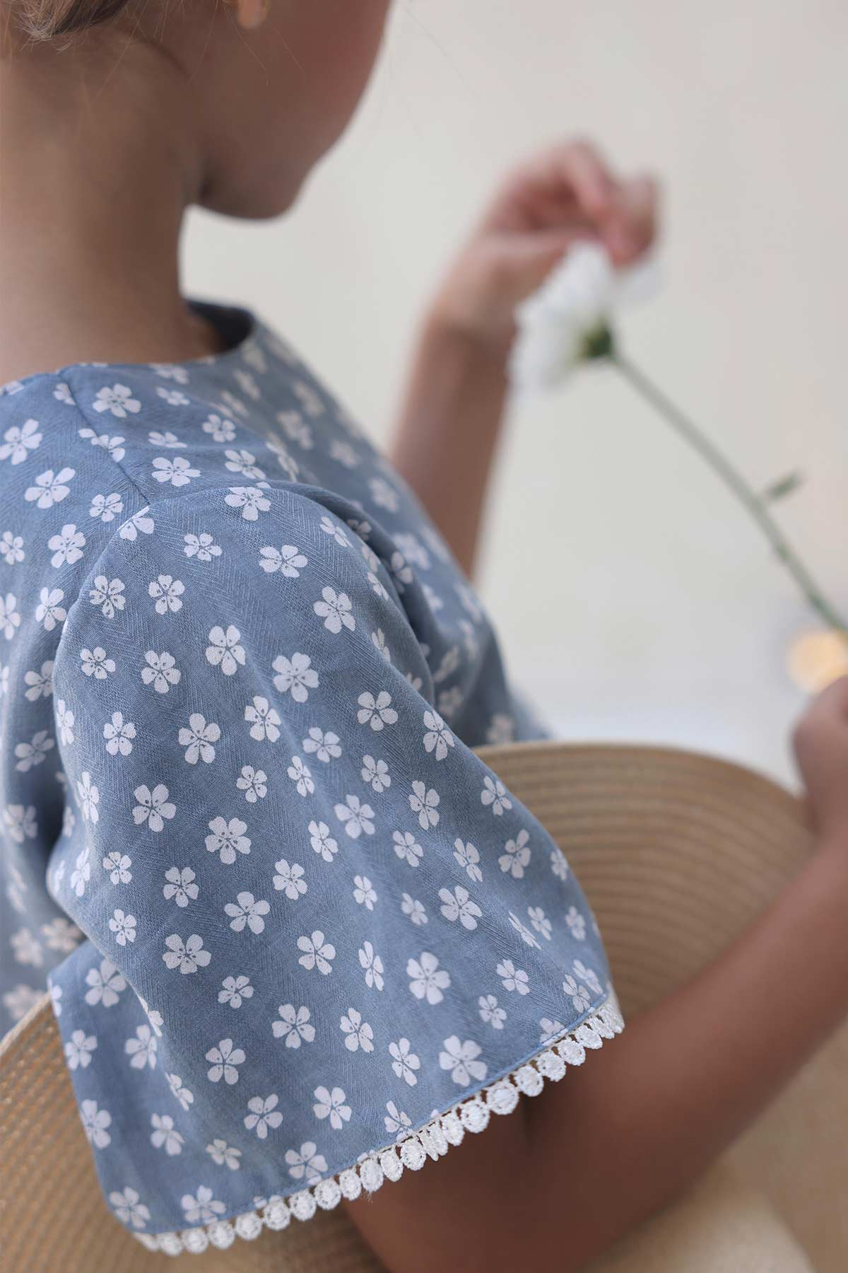 Alysa Denim Top - On Model 3