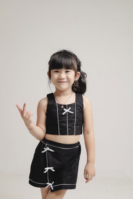 Pearl Set Girl Black