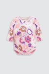 3 Pack Long Sleeve Bodysuit Bunny Owl
