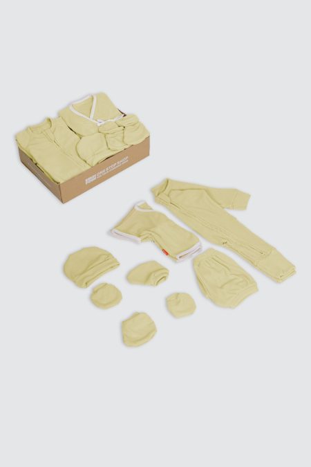 2 Set Basic Sleepsuit and Kimono New Leaf