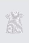 Lala Dress White Stripe Depan