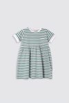 Zie Stripe Dress Green Depan