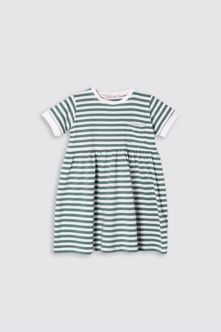 Zie Stripe Dress Green