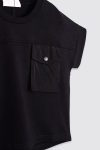 Brielle T-Shirt Black-On Model 1