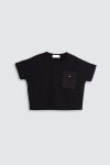 Brielle T-Shirt Black-On Model 1