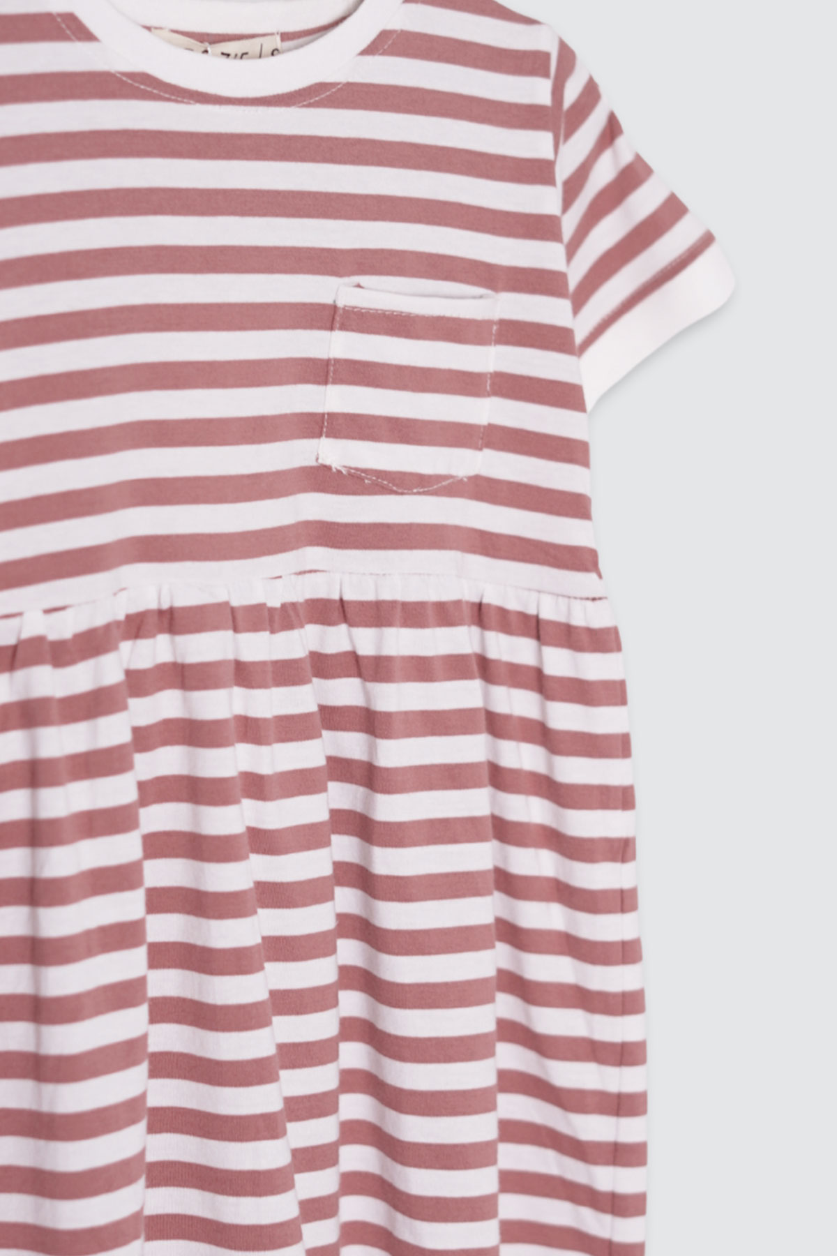 Zie Stripe Dress Pink-Detail