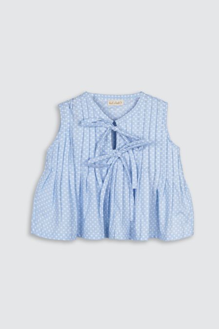 Giselle Top Soft Blue Polka