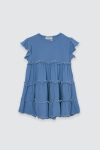 Alexa Dress Steel Blue Depan