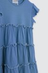 Alexa Dress Steel Blue Depan