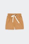 Basic Short Pants Almond Brown Depan