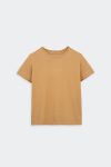 Basic Tees Almond Brown Depan