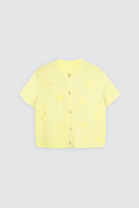 Hillary Bow Knit Yellow