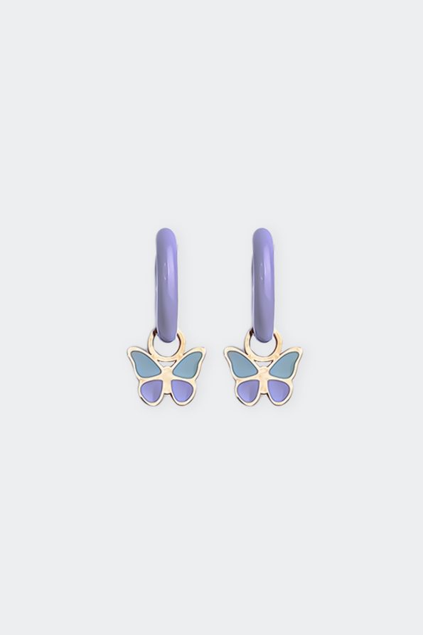 Enamel Lilac Butterfly