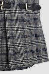 Nora Plaid Skort Blue Black Depan