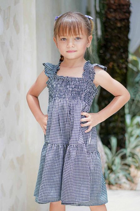 Stella Dress Checkered Black