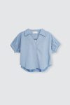 Aoi-Bodice-Denim-Shirt-On-Model