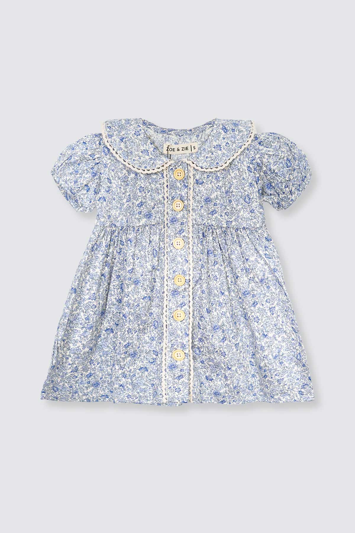 Blue-Flower-Dress-Depan Blue Flower Dress Depan