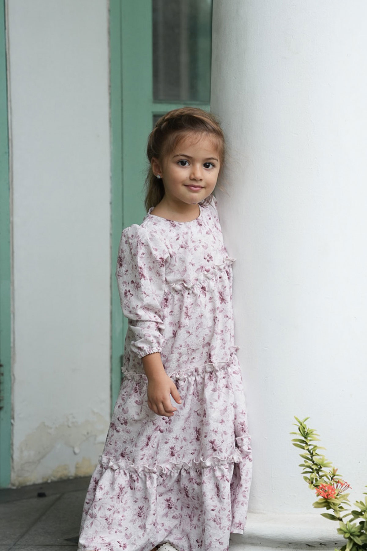 Fatima-Gamis-Pink-On-Model Fatima Gamis Pink On Model