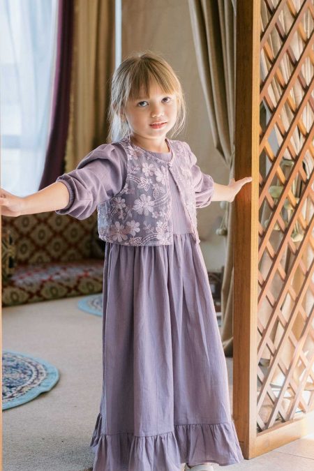 Fitri Vest Gamis Purple