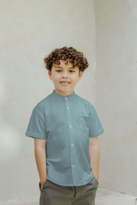 Basic Short Sleeve Shirt Mineral Green