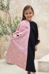 Syifa-Kaftan-Pink-Black-On-Model