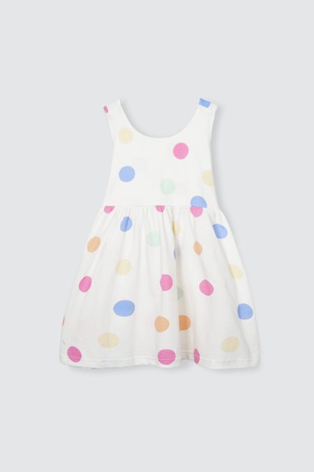 Avaa Dress White Polka