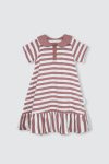 Jocie-Striped-Dress-Salmon-Depan-(Revisi)