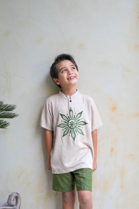 Rafi Set Short Pants Khaki Olive