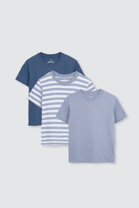 3 Pack Cloud Basic Tees Blue