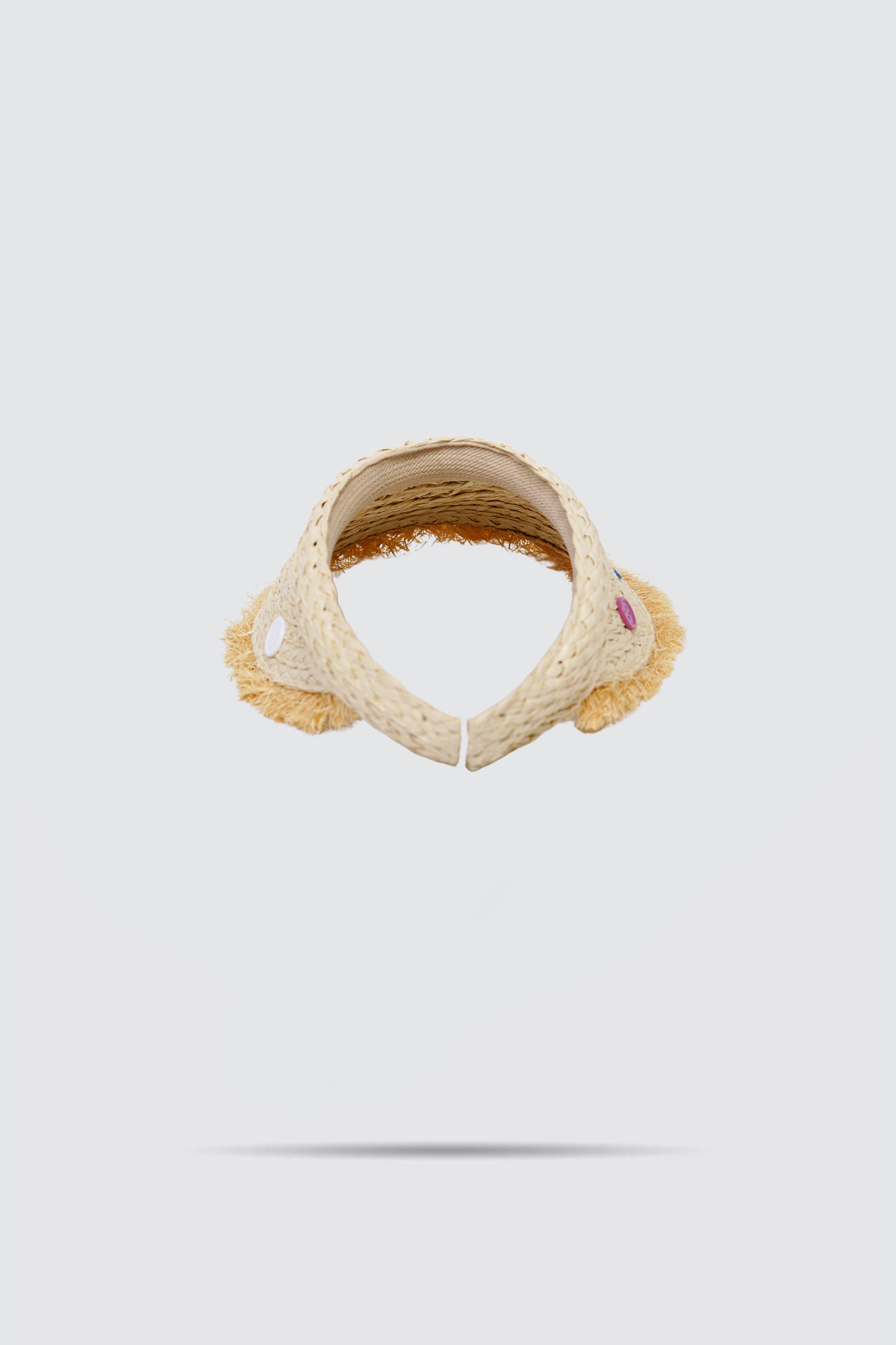 Colorful-Buttons-Visor-Hat-Broken-White-detail2