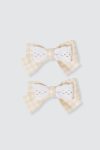 Fiene-Bow-Hairclip-Pair-Cream