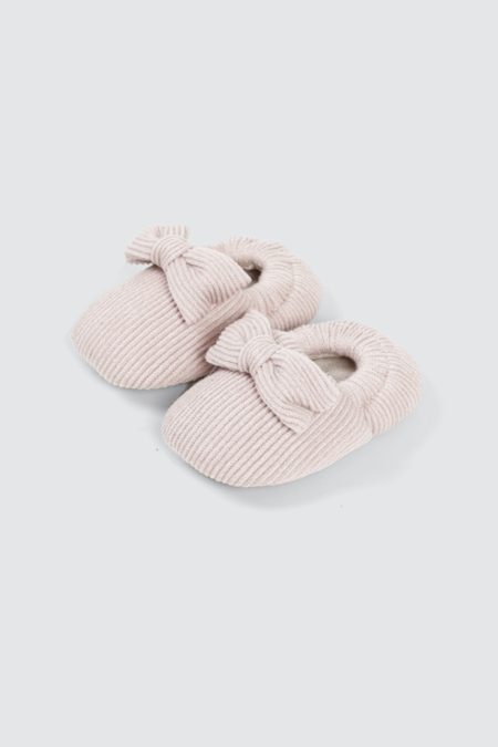 Little Bow Baby Shoes Beige