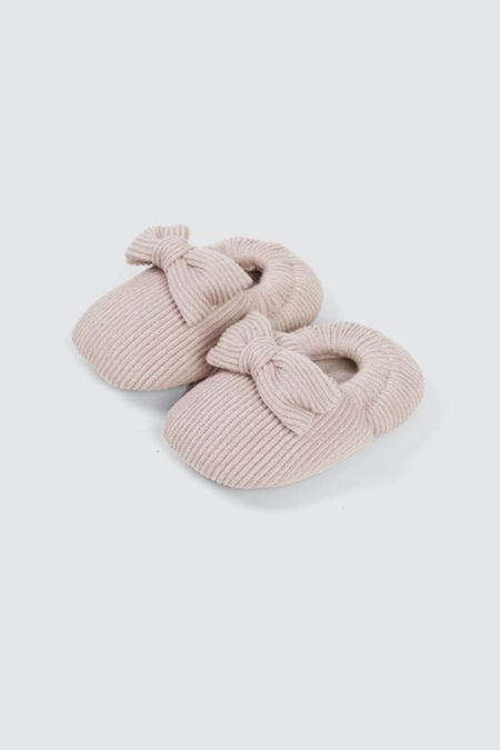 Little Bow Baby Shoes Beige