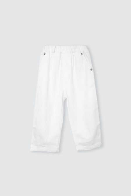 Snug Denim Pants White