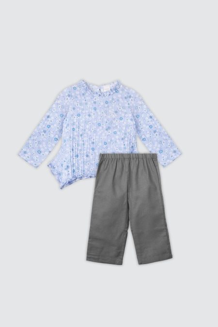 Amina Set Blue Grey