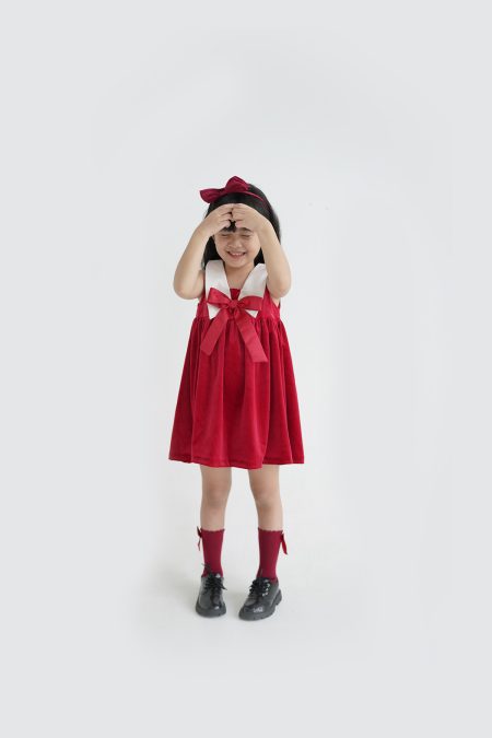 Noelle Dress Cherry Red