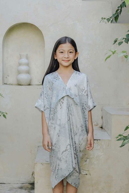 Aqila Dress Floral Aqua