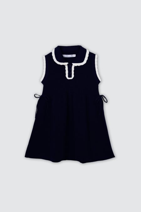 Ivy Knit Dress Festive Navy
