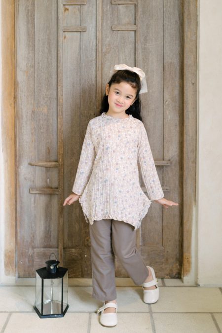 Amina Set Peach Grey