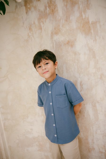 Koko Basic Short Sleeve Mineral Blue