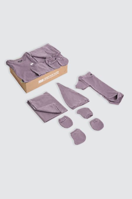 Newborn Set Bodysuit Vintage Violet