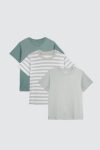 3 Pack Cloud Basic Tees Green