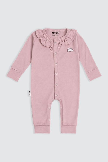 Ruffle Sleepsuit Woodrose
